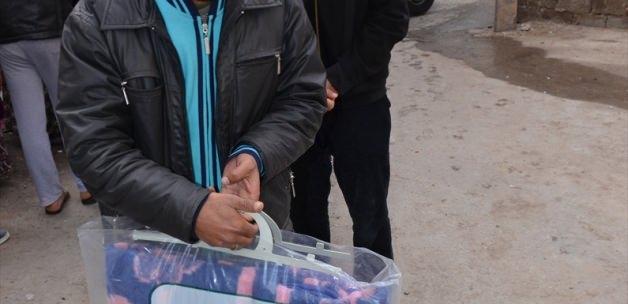 Siverek'te Suriyeli ailelere yardım