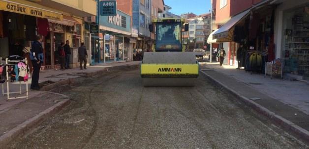 Türkeli Belediyesinin yol onarım çalışmaları