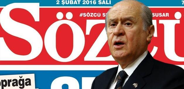 MHP'nin gazetesinden Sözcü yazarına: Edepsiz alçak