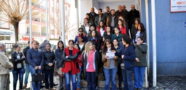 Tunceli'de kadına yönelik şiddet protestosu