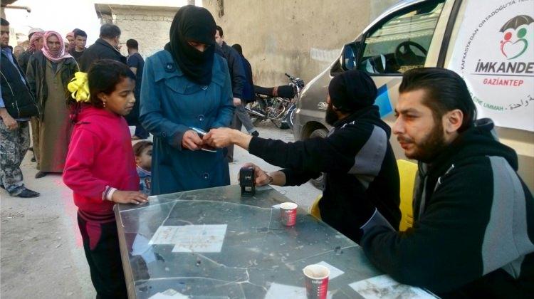 İMKANDER'in Suriyelilere yardımları sürüyor