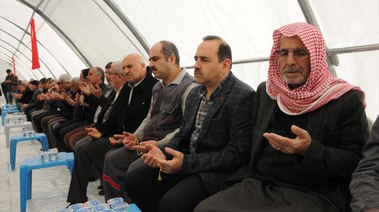 Mardin'de şehitler için taziye çadırı kuruldu