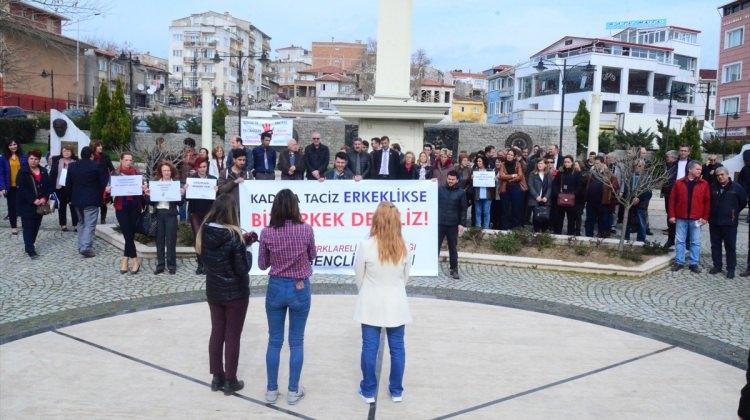 Kırklareli'de "kadın cinayetleri" protesto edildi