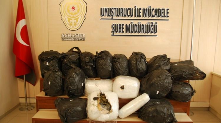 Gaziantep'te 122 kilo uyuşturucu ele geçirildi