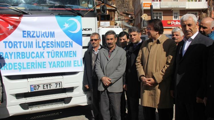 Tortum'dan Bayırbucak Türkmenlerine yardım