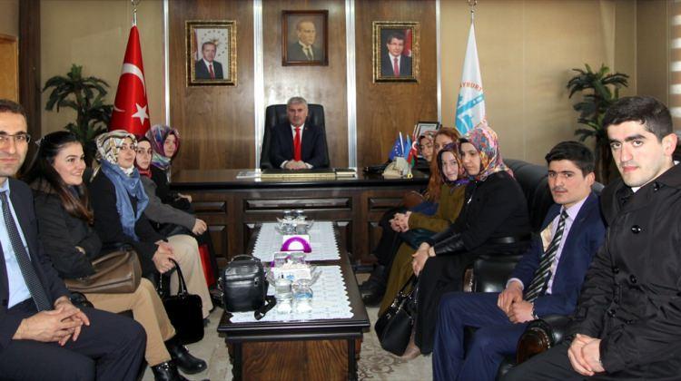 Öğretmen adaylarından Belediye Başkanı Memiş'e ziyaret