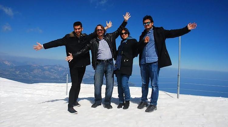 İranlı turistlerin Antalya'da kar keyfi