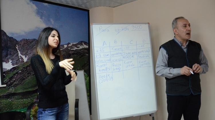 Hakkari'de işaret diliyle girişimcilik kursu