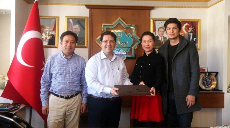 Belediye Başkanı Yazgı'nın Çinli misafirleri