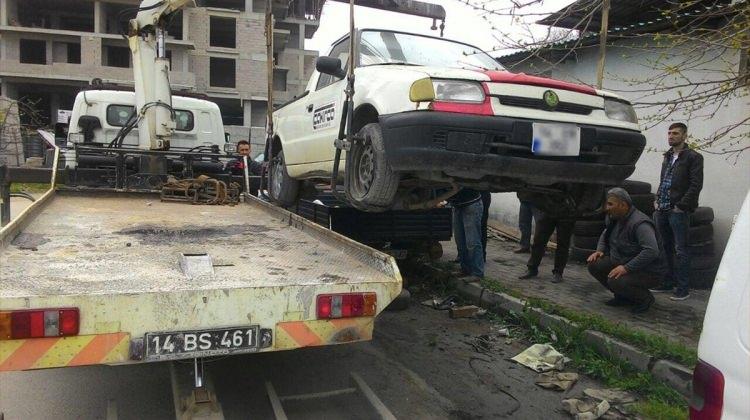 Bolu Sanayi Sitesinde bulunan hurda araçlar tasfiye edildi