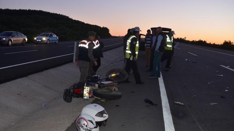 Tekirdağ'da trafik kazası: 1 yaralı