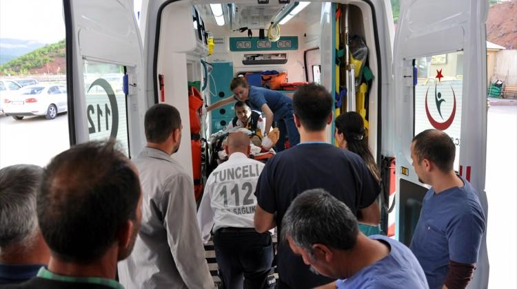 Tunceli'de iş kazası: 1 yaralı