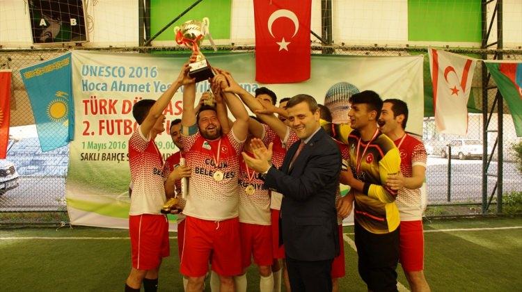 Çubuk'ta Ahmet Yesevi anısına futbol turnuvası düzenlendi