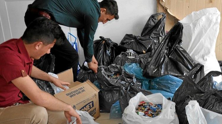 Zile'de 694 kilogram atık pil toplandı