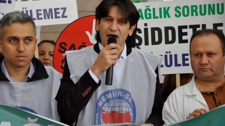 Amasya'da doktora şiddete protesto