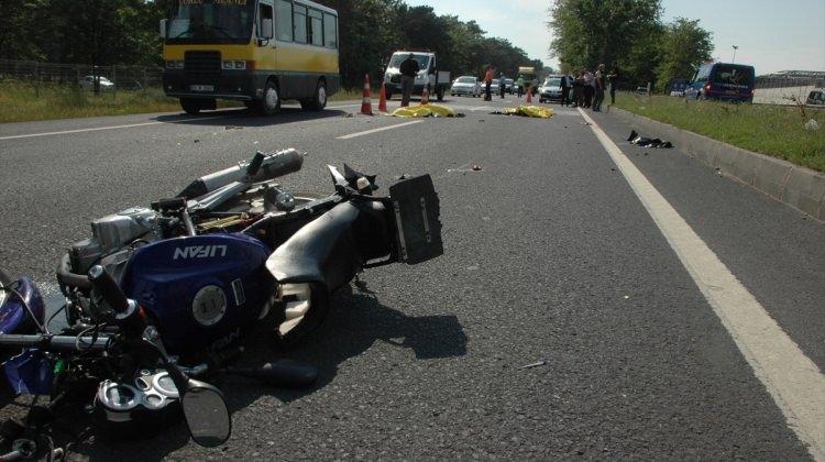 Tekirdağ'da kamyonla motosiklet çarpıştı: 2 ölü