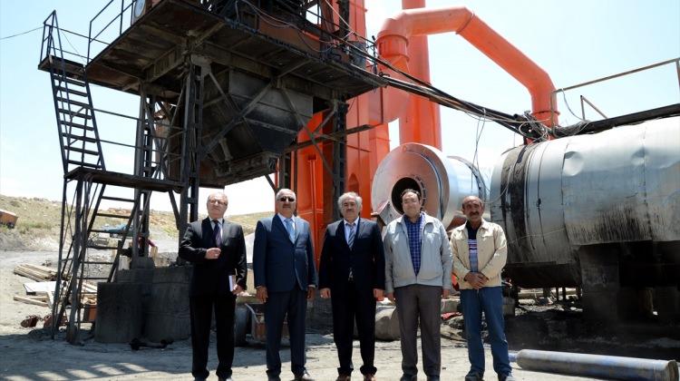 Elbistan Belediyesi asfalt plenti tesisi kurdu