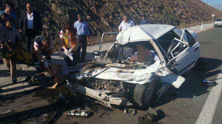 Malatya'da trafik kazası: 1 ölü, 2 yaralı