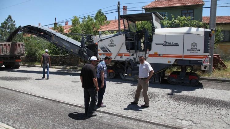 Seydişehir'de asfaltlama çalışmaları