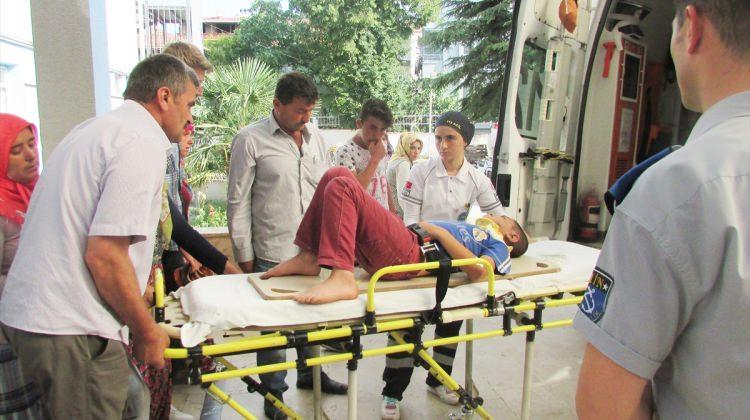 Samsun'da motosiklet kazası: 3 Yaralı