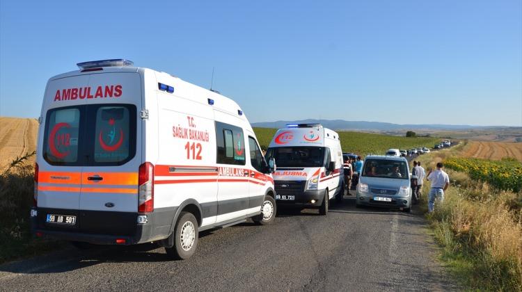 Tekirdağ'da minibüs devrildi: 1 ölü, 4 yaralı