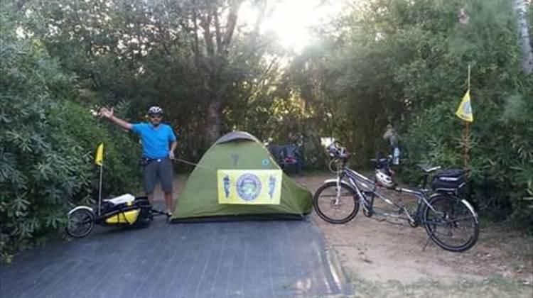 Bisiklet Külübü üyesi çift, Edirne-Selanik turu yaptı