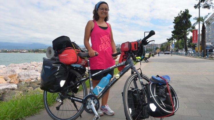 Merve öğretmen 3 bin kilometreyi bisikletiyle gidecek
