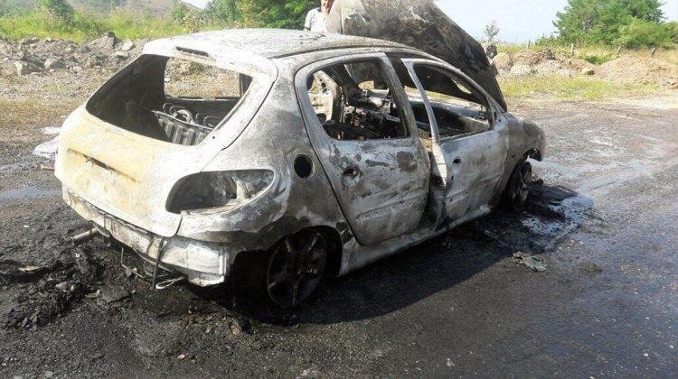 Zonguldak'ta araç yangını