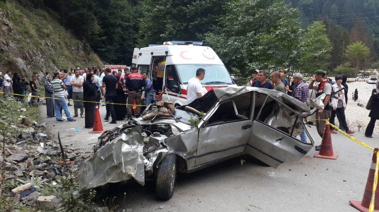 Trabzon'da trafik kazası: 6 yaralı