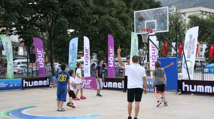 Ordu'da sokak basketbolu turnuvası