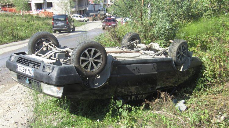Bartın'da otomobil devrildi: 6 yaralı