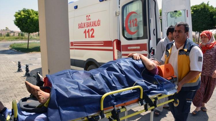 Besni'de traktörden düşen kadın yaralandı