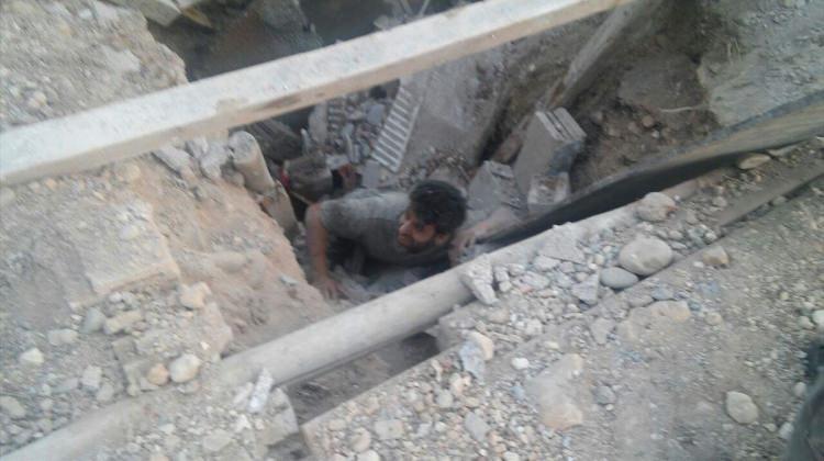 Mersin'de inşaatta göçük: 1 yaralı