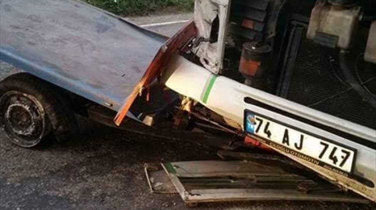Bartın'da trafik kazası: 1 yaralı