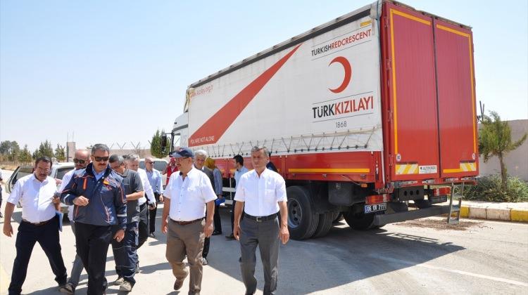 Türk Kızılayı’nın Cerablus'a yardımlar sürüyor