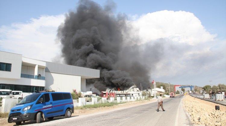 GÜNCELLEME - Muğla'da fabrika yangını