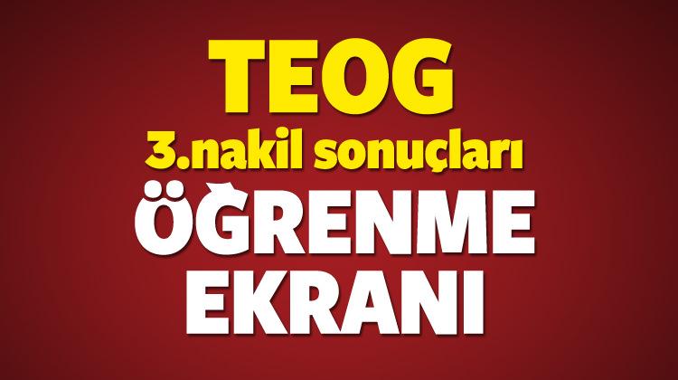 TEOG 3.Nakil sonuçları (07 Eylül) TEOG yerleştirme sonuç ekranı