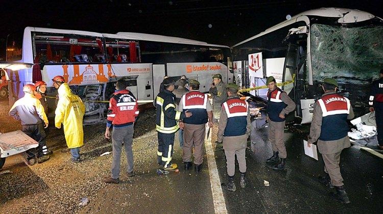 Karabük'te iki yolcu otobüsü çarpıştı: 68 yaralı