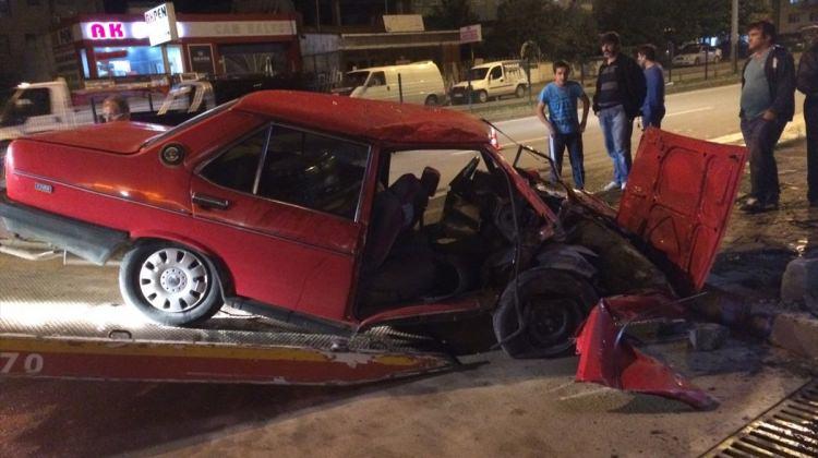 Bafra'da trafik kazası: 2 yaralı