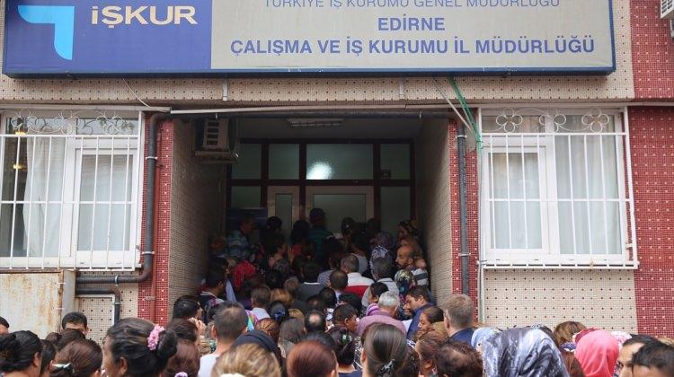 Edirne'de 156 kişinin alınacağı işe bin kişi başvurdu
