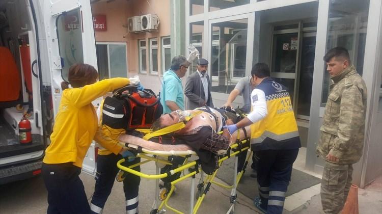Keşan'da elektrik akımına kapılan kişi yaralandı