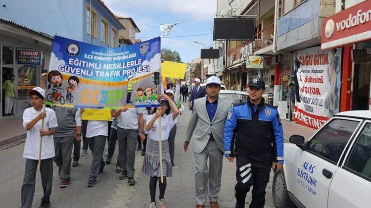 Yozgat'ta "Eğitimli Nesillerle Güvenli Trafik Projesi"