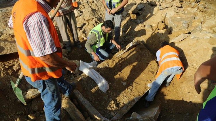 Muğla'da inşaat kazısında tarihi mezar bulundu