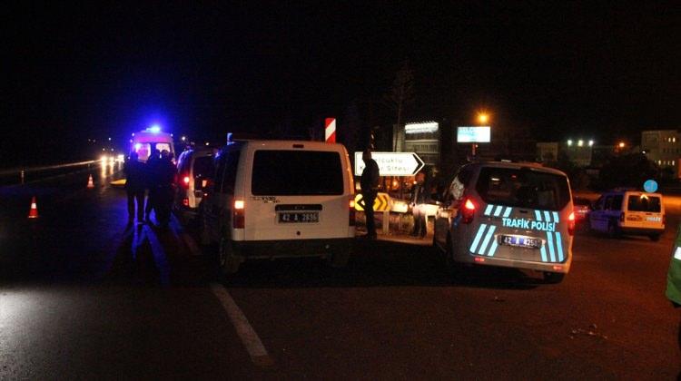 Konya'da yolcu otobüsünün çarptığı yaya öldü
