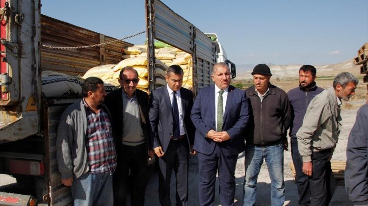 Beypazarı'da çiftçiye tohum desteği