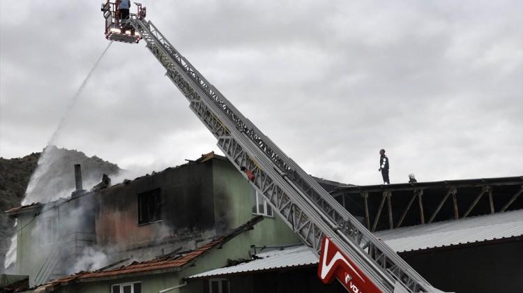 Amasya'da depo yangını