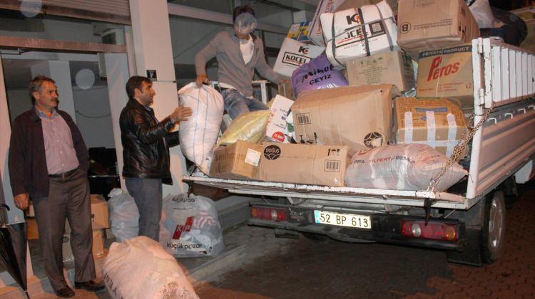 Ünye Müftülüğü'nden Suriyeli Türkmenlere yardım