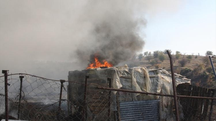 Edirne'de çiftlik yangını