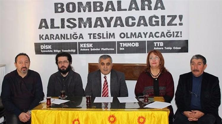 Meslek odaları terörü kınamadan barış istedi!