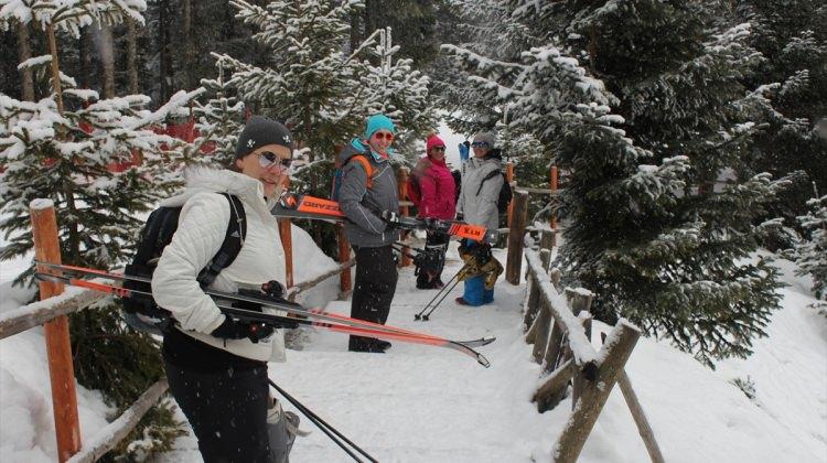 Bolu'da ücretsiz kayak eğitimleri başladı